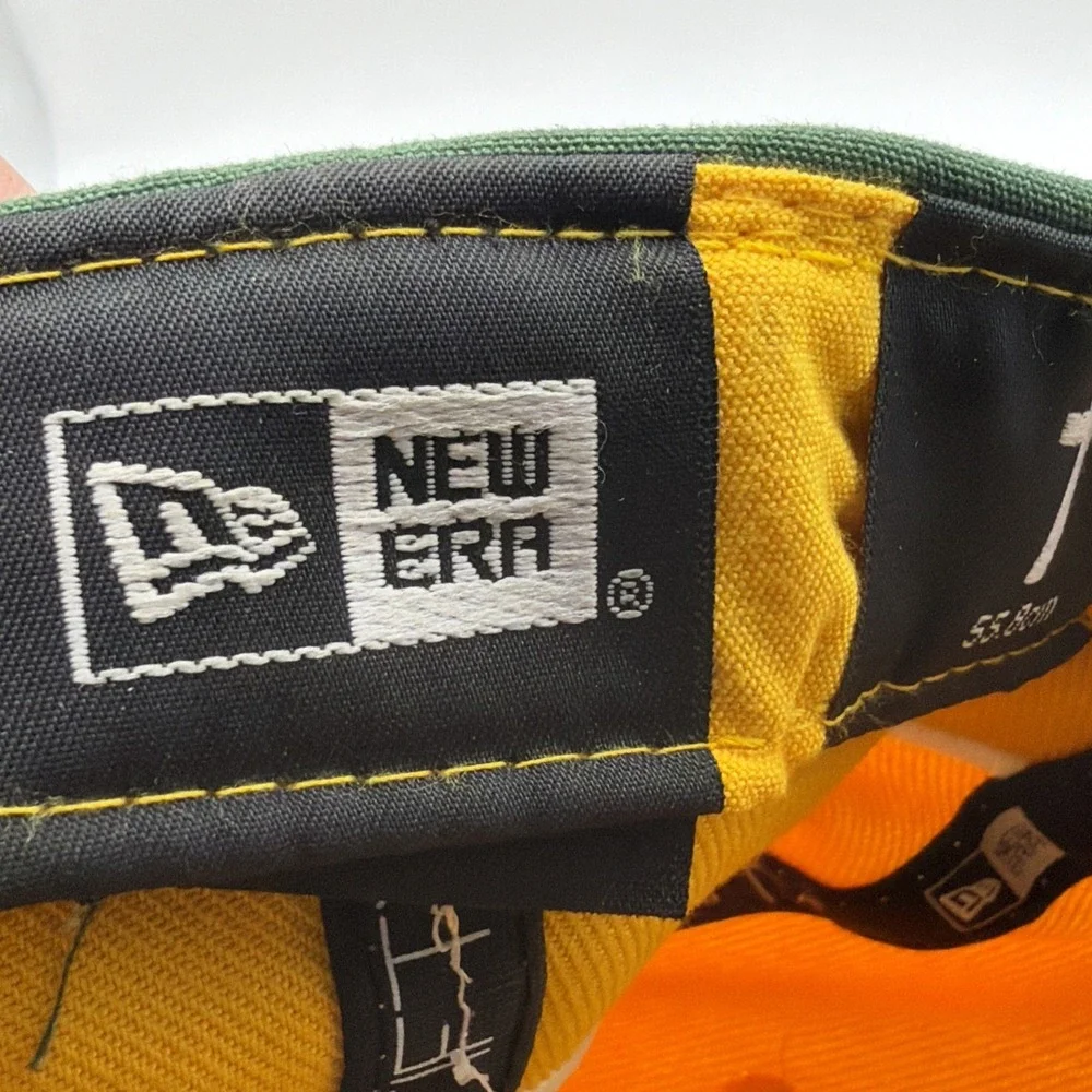GREEN BAY PACKERS‎ Hat Cap NEW ERA  Fitted 7 Football NFL 100TH Retro 59Fifty